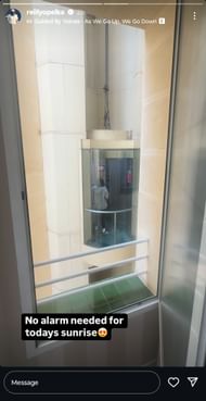 Opelka's Instagram post featuring a video of a sunset view from his Madrid hotel room dated Sunday, April 20, 2025 (Source: Instagram/reillyopelka)